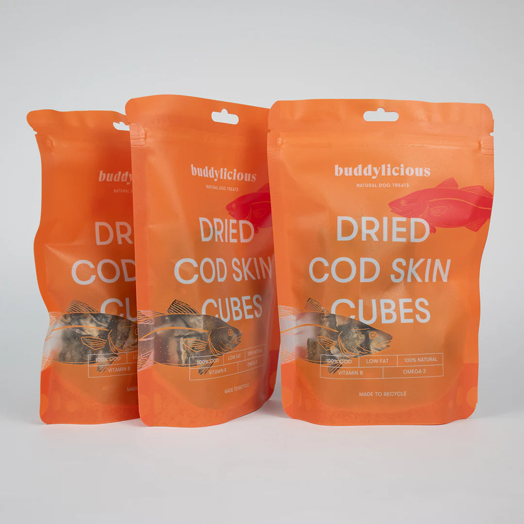 Dried Cod Skin Cubes