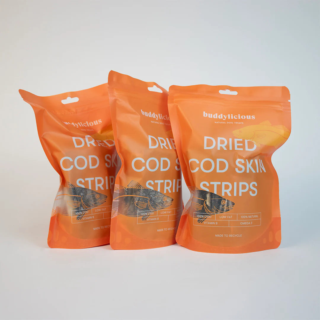 Dried Cod Skin Strips