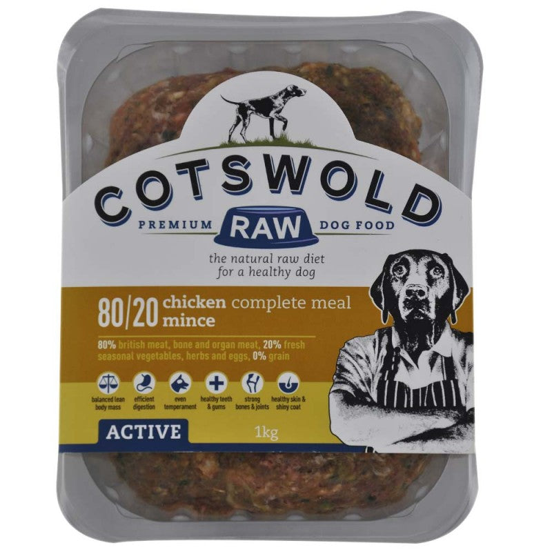 Cotswold Raw Chicken Mince 80/20 Active (1kg)