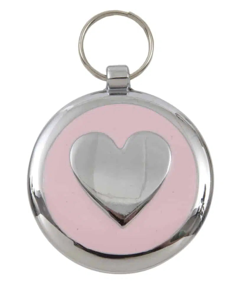 Heart Design ID tags - Light Pink